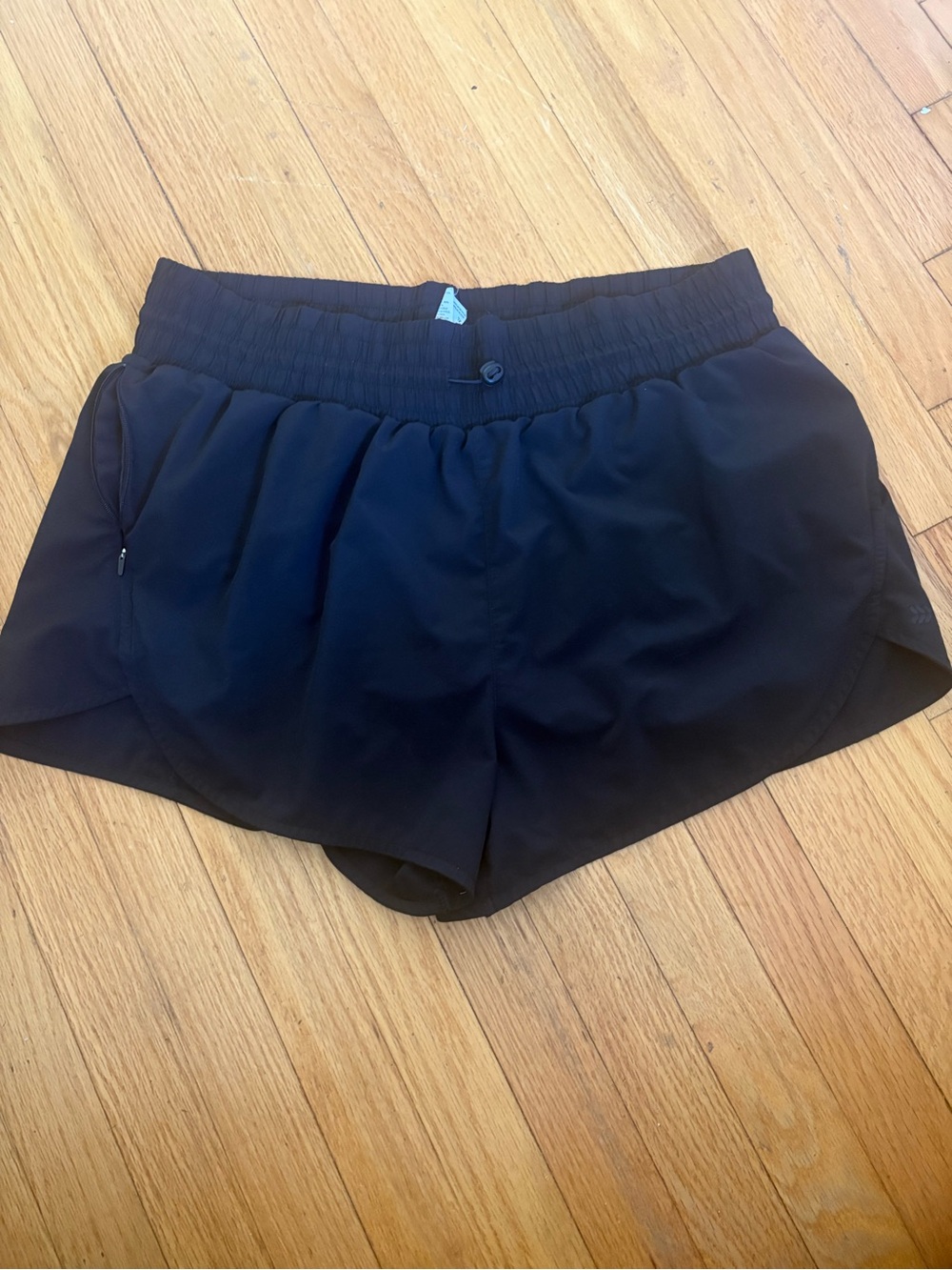 all in motion Black Athletic Running Shorts with Zip Pocket